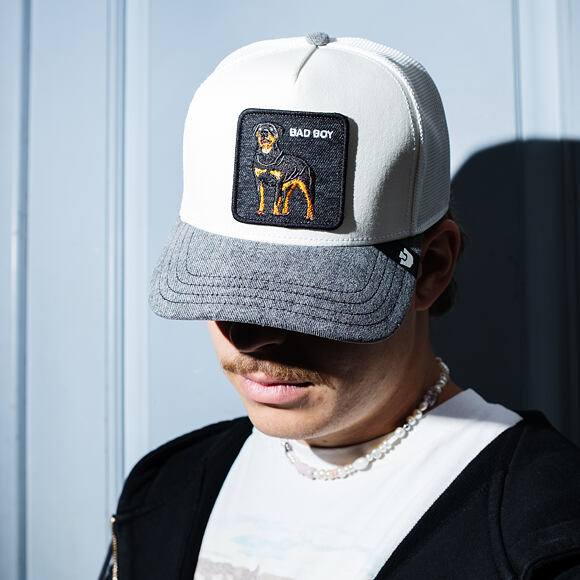Kšiltovka Goorin - Denim Bad Boy - White/Gray