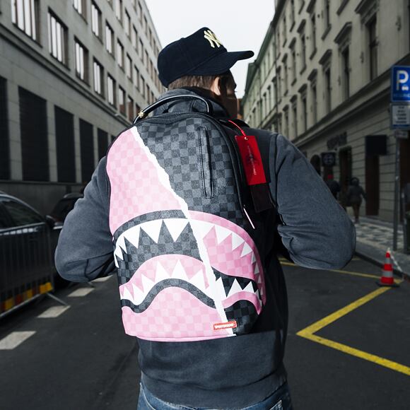 Batoh Sprayground Pink And Black Tear Sip Backpack