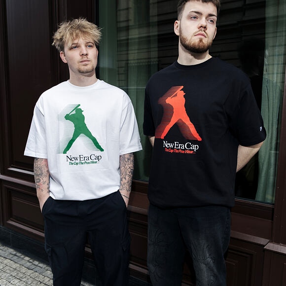 Triko New Era - Player Graphic Oversized Tee - White