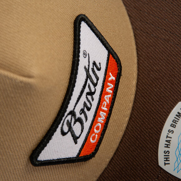 Kšiltovka Brixton - Linwood MP Snapback - Sand/Pinecone Brown