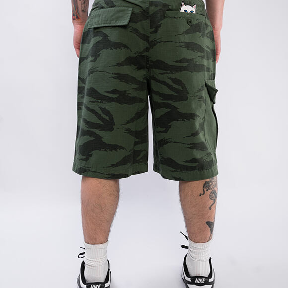 Kraťasy Rip N Dip - A Team Camo Cargo Shorts (Military Green)