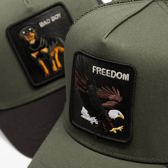 Kšiltovka Goorin - Freedom Eagle Trucker - Palm