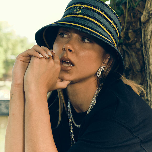 Klobouk Kangol - Tropic Resort Stripe Lahinch - Celestial Teal Multi