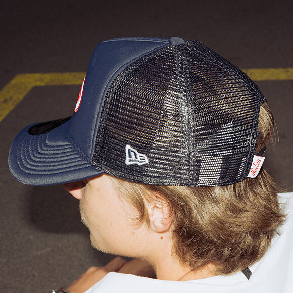 Kšiltovka New Era - Branded Oval Foam Patch 9FORTY A-Frame Trucker - Navy