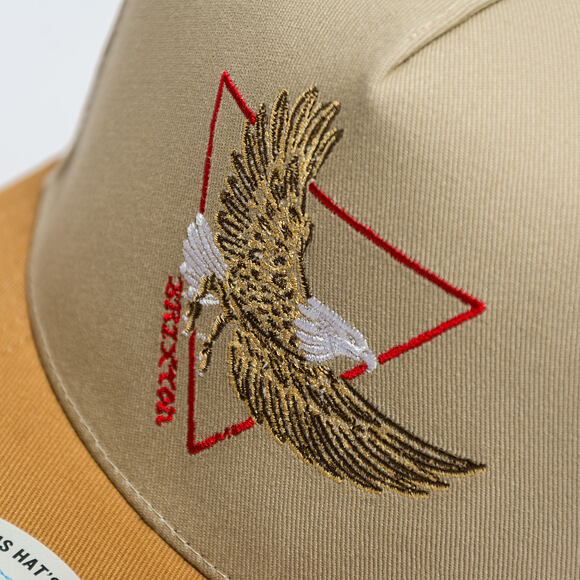 Kšiltovka Brixton - Opal C Np Mp Snapback - Sand/Dark Khaki