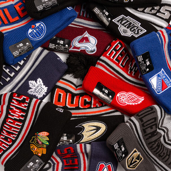 Kulich New Era - NHL Evergreen Wordmark Pom Medium Knit - NY Rangers - Team Color