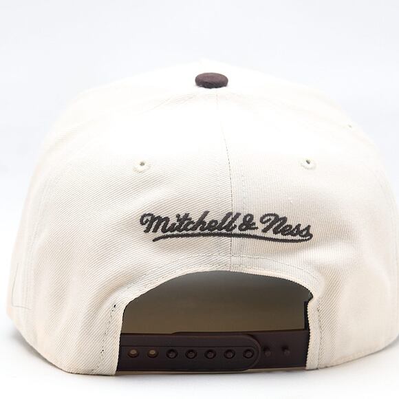 Kšiltovka Mitchell & Ness - NBA Brown And Cream Pro Snapback - Boston Celtics - Cream