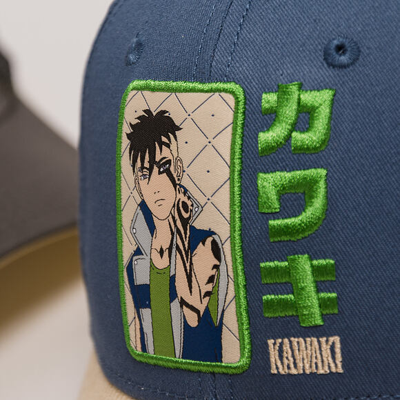 Kšiltovka Capslab - Boruto A-Frame - Kawaki - Blue / Beige Corduroy