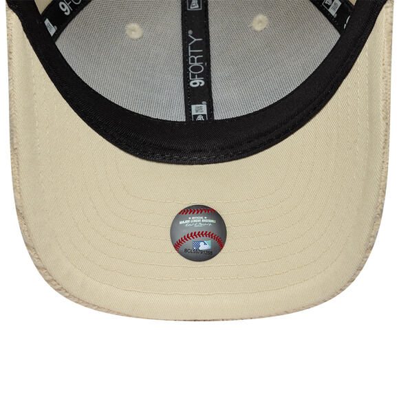 Kšiltovka New Era - MLB Cord Visor 9FORTY M-CROWN - NY Mets - Cream