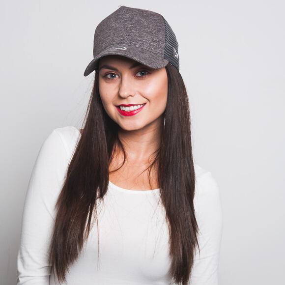 Dámská kšiltovka New Era Jersey Trucker 9FORTY Grey Heather Snapback