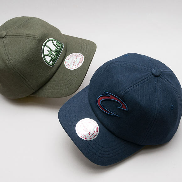 Kšiltovka Mitchell & Ness Throwback Seattle Supersonics Olive Snapback