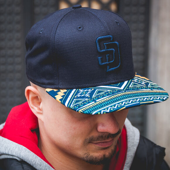 Kšiltovka New Era West Coast Visor Print San Diego Padres 9FIFTY Navy Snapback