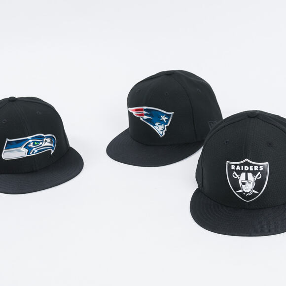 Kšiltovka New Era Black Coll Oakland Raiders 59FIFTY Black