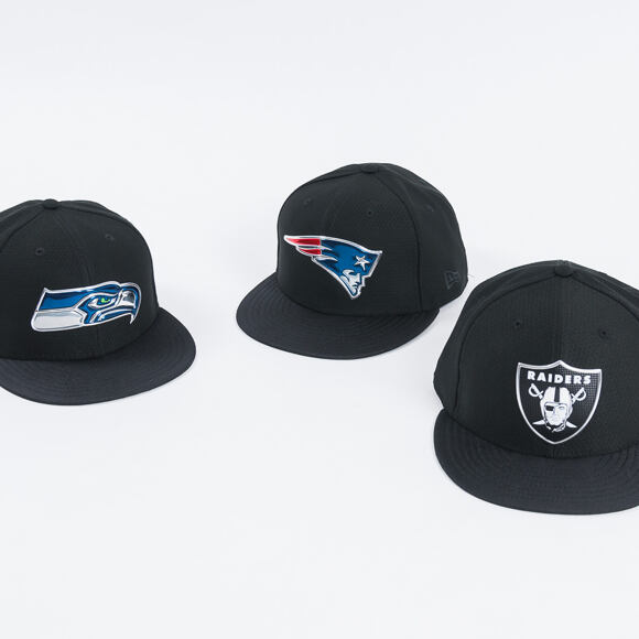 Kšiltovka New Era Black Coll Seattle Seahawks 59FIFTY Black