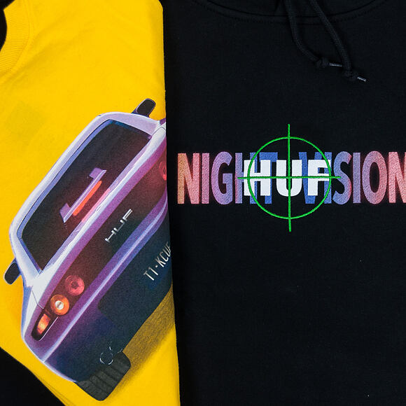 Mikina S Kapucí HUF Night Vision Black