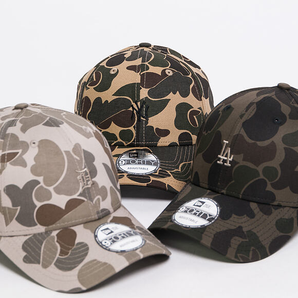 Kšiltovka New Era 9FORTY New York Yankees Dark Green Camo/Black Strapback