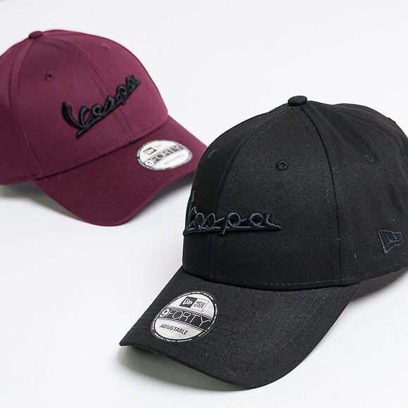 Kšiltovka New Era 9FORTY Vespa Piaggio Essential Maroon Strapback