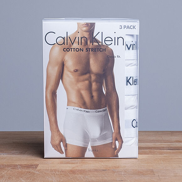 Trenýrky Calvin Klein 3 Pack Trunk 100 White