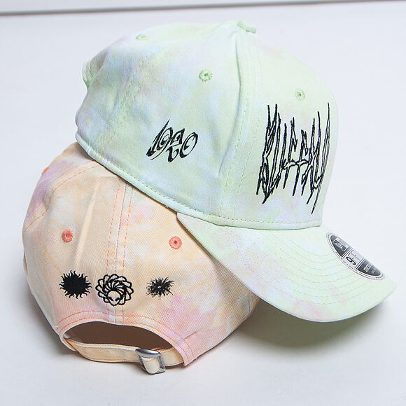 Kšiltovka New Era 9FORTY Hard Bootleg Orange Tie Dye Strapback