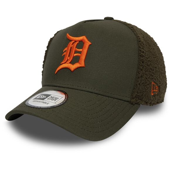 Kšiltovka New Era 9FORTY Detroit Tigers A-Frame Sherpa New Olive/Orange