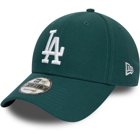 Dětská Kšiltovka New Era 9FORTY Los Angeles Dodgers League Essential Midnite Green