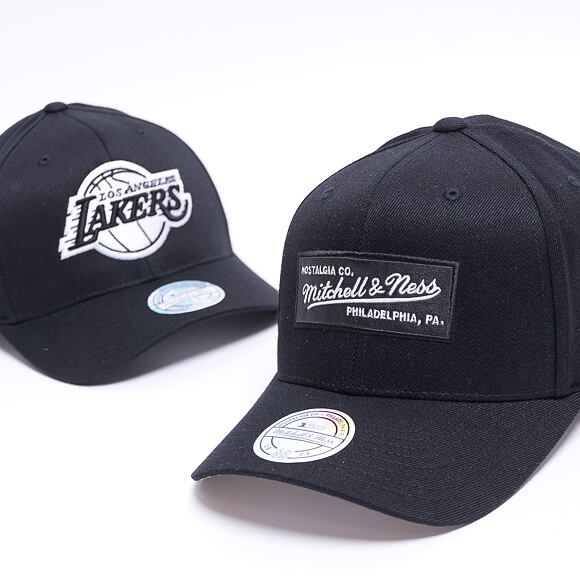 Kšiltovka Mitchell & Ness Los Angeles Lakers 600 Black And White Logo 110