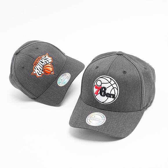 Kšiltovka Mitchell & Ness Philadelphia 76ers Charcoal Heather Team Pop