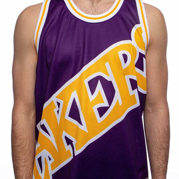 Dres Mitchell & Ness tank top Los Angeles Lakers purple Big Face Jersey