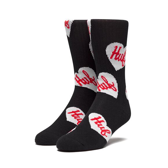 Ponožky HUF Plastic Hearts Socken Black