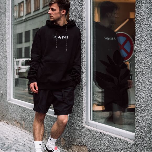 Mikina Karl Kani Retro Hoodie Black - 6092655