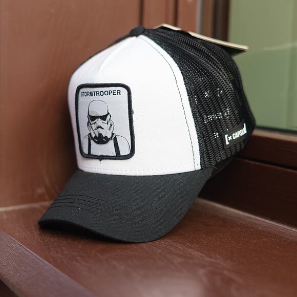 Kšiltovka Capslab Stormtrooper Trucker Black / White