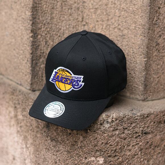 Kšiltovka Mitchell & Ness Los Angeles Lakers 537 Team Logo High Crown Black