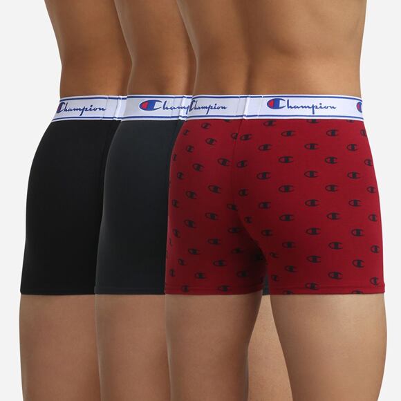 Pánské Boxerky Champion 3-Pack MIX3 CH00081W/3-9N0 Black/Navy/Red