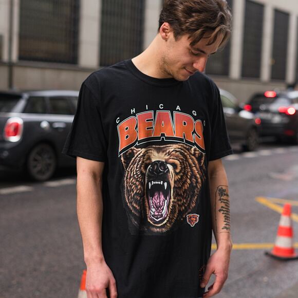 Triko Mitchell & Ness Chicago Bears NFL Animal Tee Black