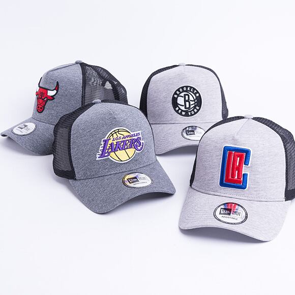 Kšiltovka New Era 9FORTY 9FORTY NBA jersey Essential Trucker Los Angeles Clippers Snapback Gray