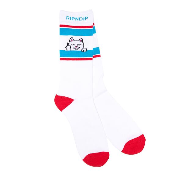 Ponožky RIP N DIP Peeking Nermal Socks RND4994 Red / Blue