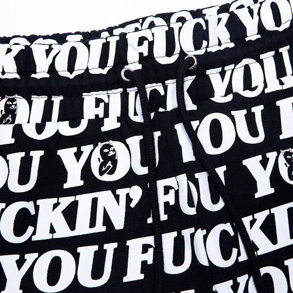 Kraťasy RIP N DIP Fuck You Sweatshorts RND4927 Black