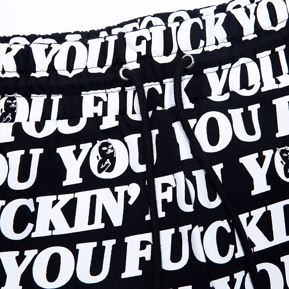 Kraťasy RIP N DIP Fuck You Sweatshorts RND4927 Black