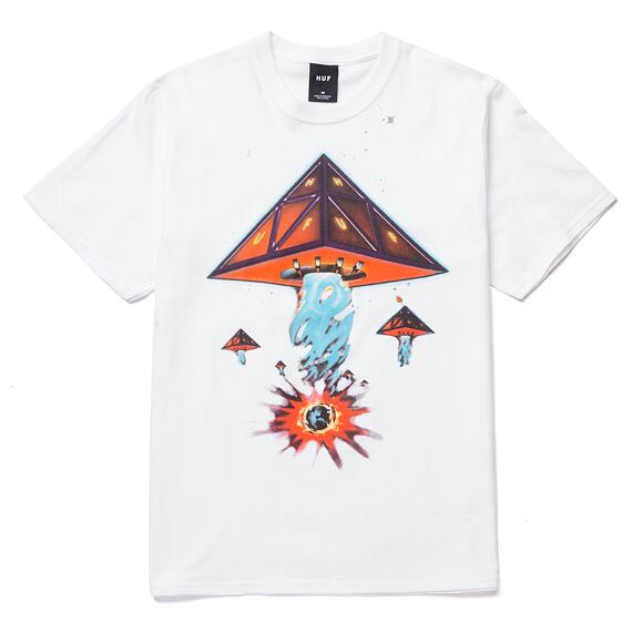 Triko HUF Doomsday TT T-Shirt White