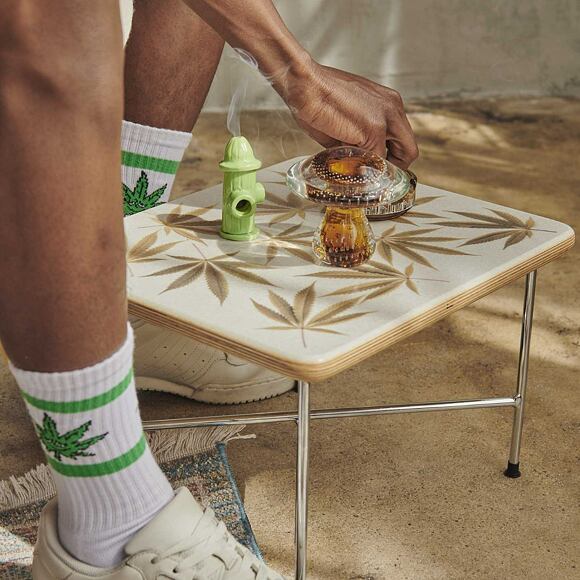 Ponožky HUF 4/20 Green Buddy Athletic Sock SK0635 White