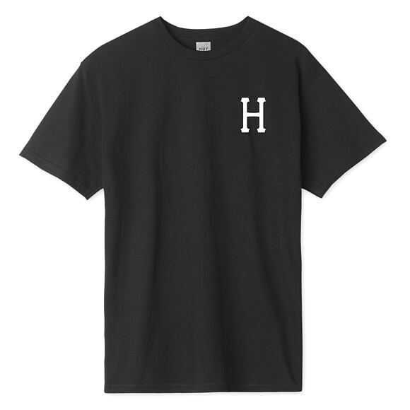 Triko HUF Essentials Classic H T-Shirt Black