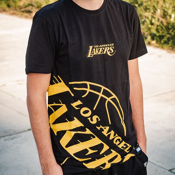 Triko New Era NBA Enlarged Logo Tee Los Angeles Lakers Black