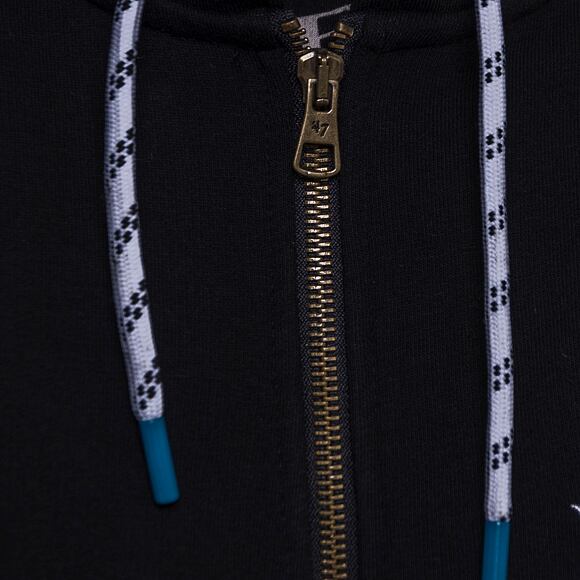 Mikina '47 Brand NHL San Jose Sharks Back Check Morris Full Zip Hood Jet Black