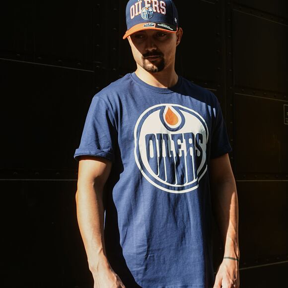 Triko '47 Brand NHL Edmonton Oilers Imprint ’47 Echo Tee Light Navy