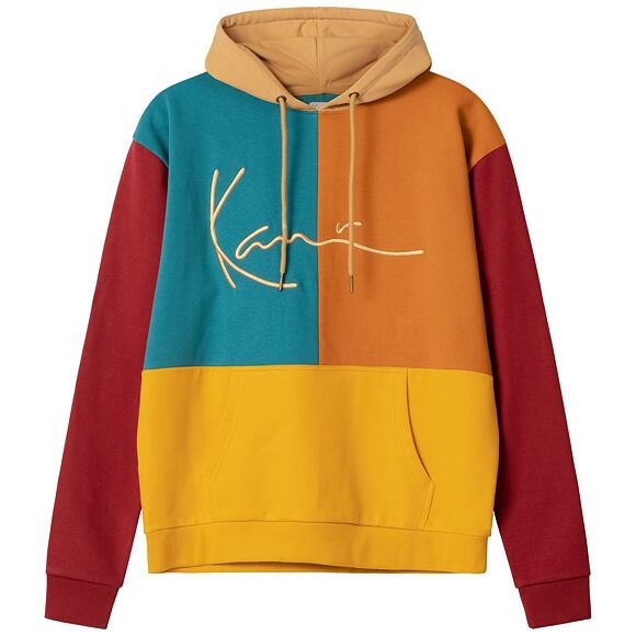 Mikina Karl Kani Signature Block Hoodie Multicolor