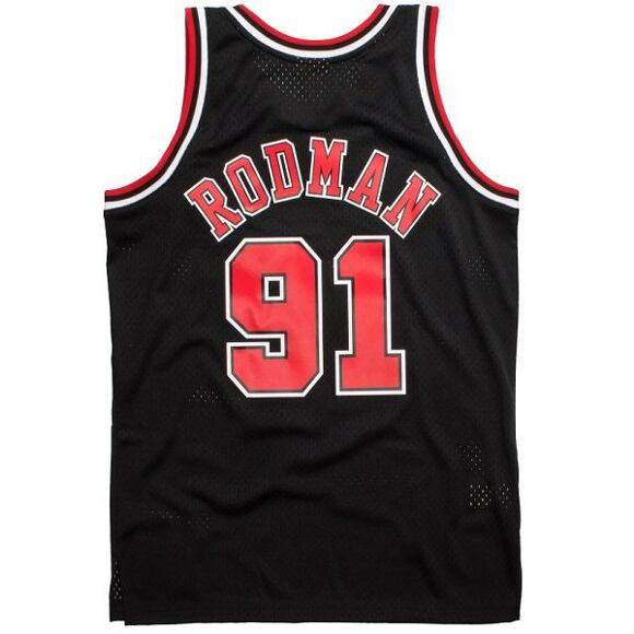 Dres Mitchell & Ness Chicago Bulls Dennis Rodman 91 Black