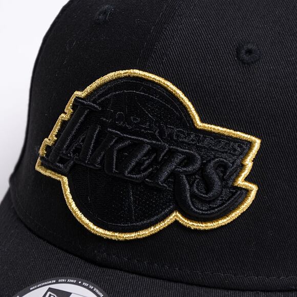 Kšiltovka New Era 9FORTY Gold Pop Los Angeles Lakers Snapback Black