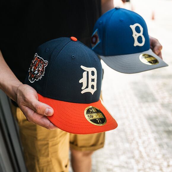 Kšiltovka New Era 59FIFTY Low Profile MLB Cooperstown Detroit Tigers Fitted Oceanside Blue