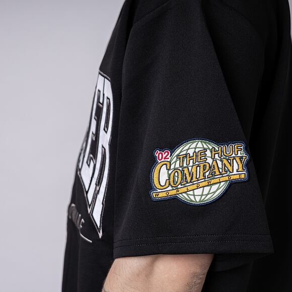 Dres HUF × Thrasher Center Field Baseball Jersey Black