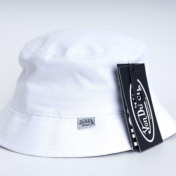 Klobouk Von Dutch Phoenix Bucket Cotton Twill White